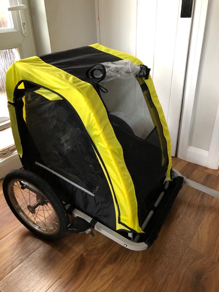 halfords double bike trailer